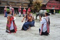 Traditional Batak dancers in Toba Lake