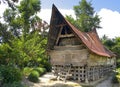 Traditional Batak house on the Samosir island