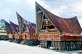 Traditional Batak house on the Samosir island, Indonesia Royalty Free Stock Photo