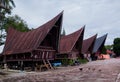 Traditional Batak house on the Samosir island North Sumatra Indonesia