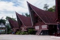 Traditional Batak house on the Samosir island North Sumatra Indonesia