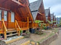 Traditional Batak houses from Indonesia functioned as villas