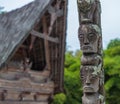 Traditional batak houses, Lake Toba, Sumatra, Indonesia