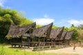 Traditional Batak houses on Samosir island, Sumatra, Indonesia