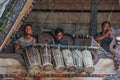 Traditional Batak musicians playing in Samosir Island