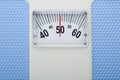 Traditional bathroom scales Royalty Free Stock Photo