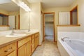 Traditional bathroom with shower bath.