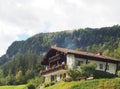 Traditional Bavarian house in the Alps