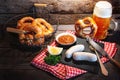 Traditional bavarian menu