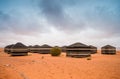 Bedouin tents, Wadi Rum desert, Jordan Royalty Free Stock Photo