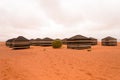 Bedouin tents, Wadi Rum desert, Jordan Royalty Free Stock Photo