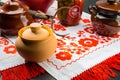 Traditional Belarusian and Ukrainian Cuisine. Still life with fo