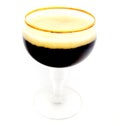 Traditional Belgian Brown Beer in Glass Royalty Free Stock Photo