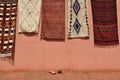 Traditional berber carpets for sale in Morocco