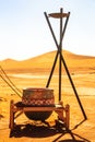 Traditional berber nomad hostel in the desert Morocco Royalty Free Stock Photo