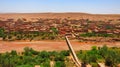 Traditional Berber town on the hillside Africa Morocco Ait Ben Haddou Royalty Free Stock Photo