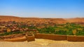 Traditional Berber town on the hillside Africa Morocco Ait Ben Haddou Royalty Free Stock Photo