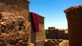 Traditional Berber town on the hillside Africa Morocco Ait Ben Haddou Royalty Free Stock Photo