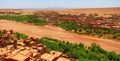 Traditional Berber town on the hillside Africa Morocco Ait Ben Haddou Royalty Free Stock Photo