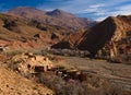 Traditional berbers village in High Atlas Mountain