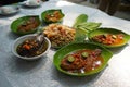 Traditional Betawinese or Jakartans pecak cuisines