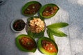 Traditional Betawinese or Jakartans pecak cuisines