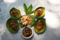 Traditional Betawinese or Jakartans pecak cuisines
