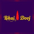 Traditional bhai dooj tilak design purple background