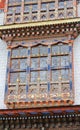 Traditional Bhutanese temple architecture in Bhutan, South Asia.