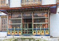 Traditional Bhutanese temple architecture in Bhutan, South Asia.