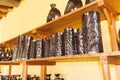 Traditional black clay handcrafts from Oaxaca Mexico