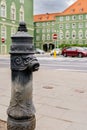 Traditional black hydrant with gryphon head from Stettins emblem