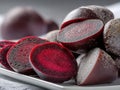 A traditional blood pudding presented on a platter Royalty Free Stock Photo