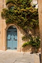 Blue door on the streets of Mdina, Malta