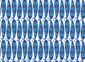 Traditional Blue Indian Paisley Seamless Pattern