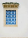 Traditional blue shutters in Tunisia