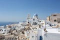 Traditional blue and white village in Santorini, Cyclades islands, Greece