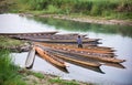 Boat in Chitwan National Park, Nepal Royalty Free Stock Photo