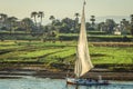 Traditional boat at nile river Royalty Free Stock Photo