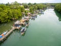 Traditional boat park Royalty Free Stock Photo