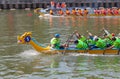 Traditional boat race held to celebrate New Year 2015, aiming to call people to keep the city green and clean environment