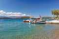 Traditional boat of Spilia, Greece Royalty Free Stock Photo