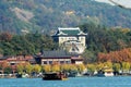 Traditional boat at the West Lake near Hangzhou Royalty Free Stock Photo