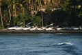 Tulamben boats Royalty Free Stock Photo