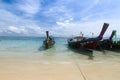 Traditional Boats at beach waiting for tourists