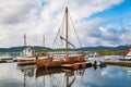 Traditional boats at Haholmen island, Norway Royalty Free Stock Photo