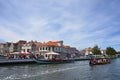 Traditional boats in Vouga river, Aveiro, Portugal