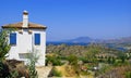 A traditional bodrum house with sea scene