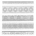 Traditional border pattern collection Royalty Free Stock Photo