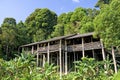 Traditional Borneo Native House Royalty Free Stock Photo